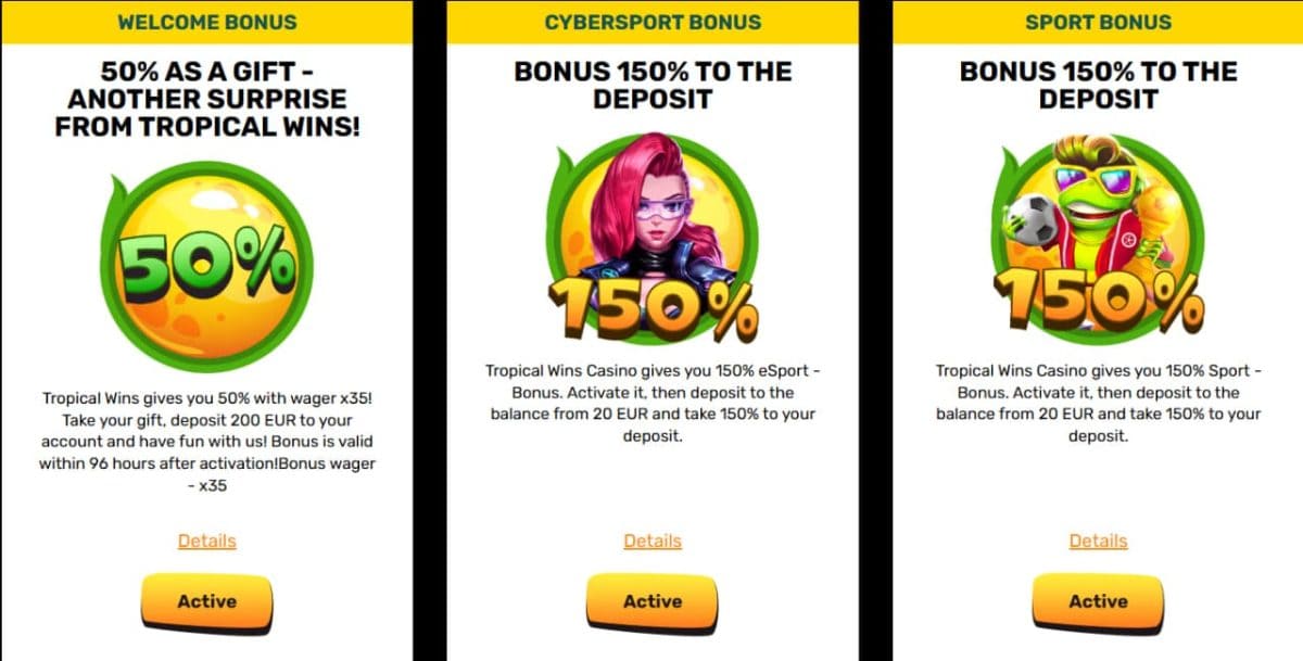 Tropical Wins Welcome Offer — 50 Free Spins & Wagering Maths image 2